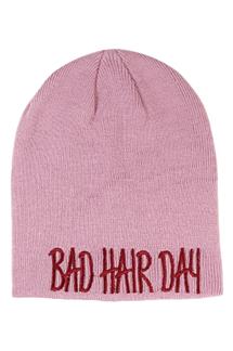 BAD HAIR DAY Fine Knit Beanie-H1795-DARK LILAC